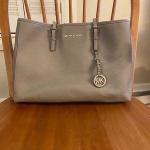 Light Grey Michael Kors Tote Bag
